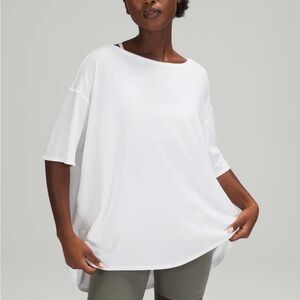 Lululemon Back in Action Short Sleeve Shirt in White